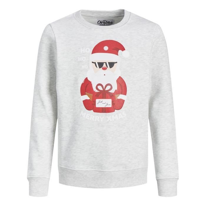 TECHSALES Sweat enfant Jack & Jones Junior col rond blanc - TOON XMAS
