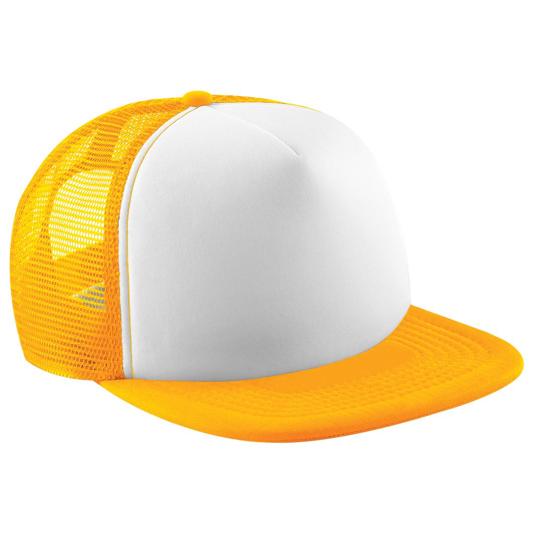 Beechfield vintage effen truckerpet met snapback (pak van 2) One Size