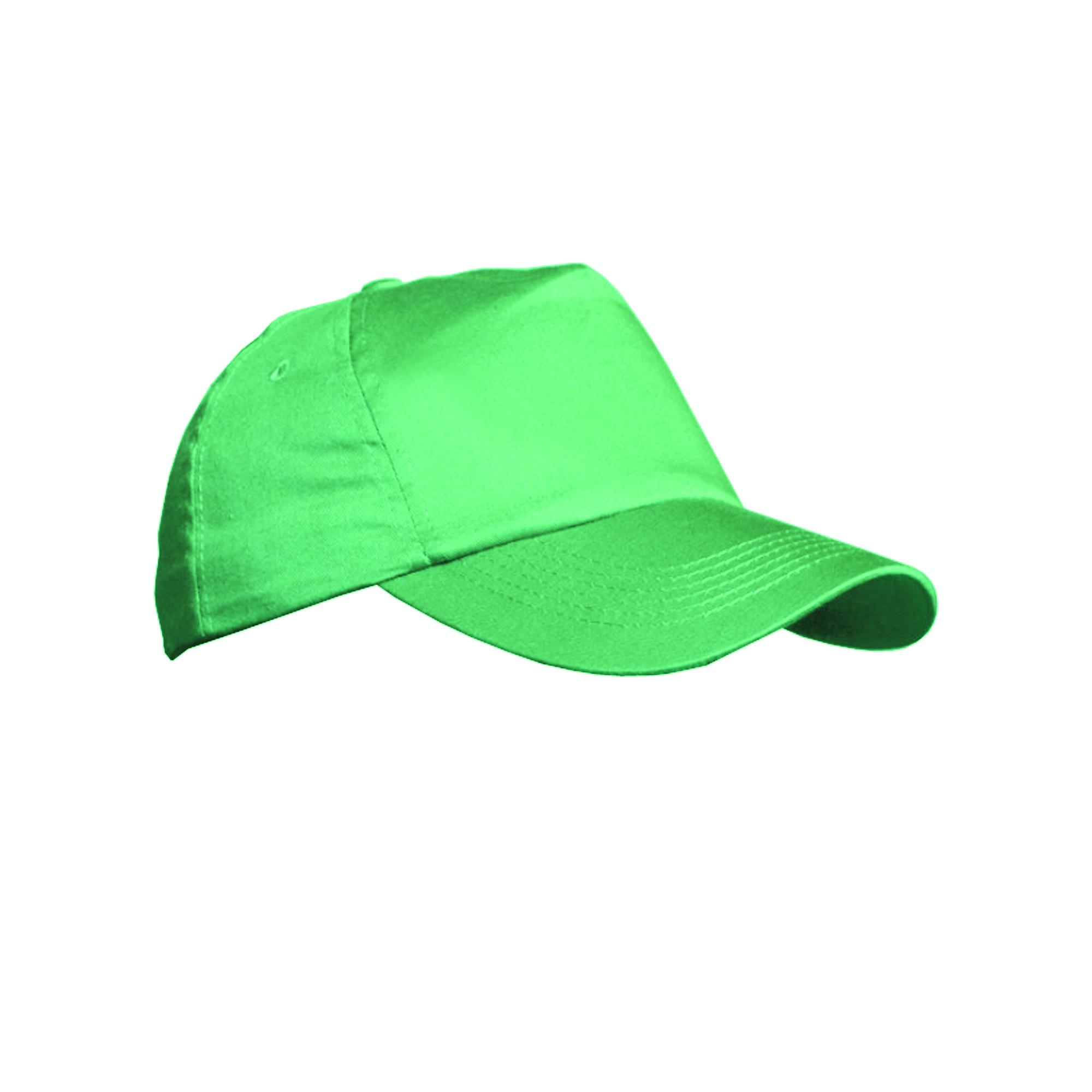 Result Uniseks effen baseballpet One Size kelly groene kleur