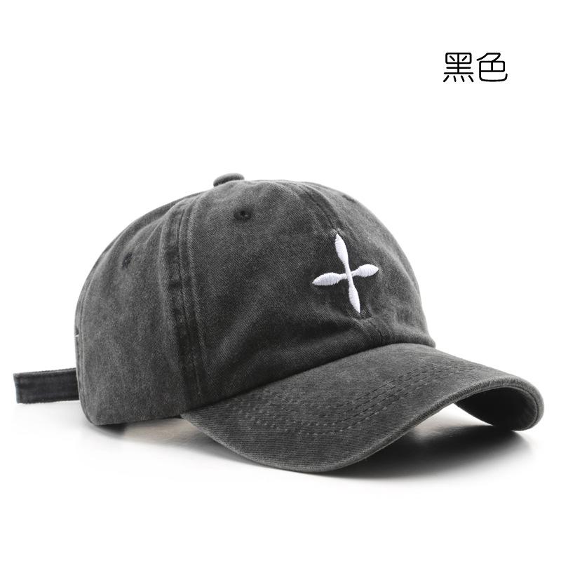 Hi Cap Mode Borduren Baseball Cap Zomer Outdoor Verstelbare Hip Hop Hoeden Bone Snapback Hoed zwart