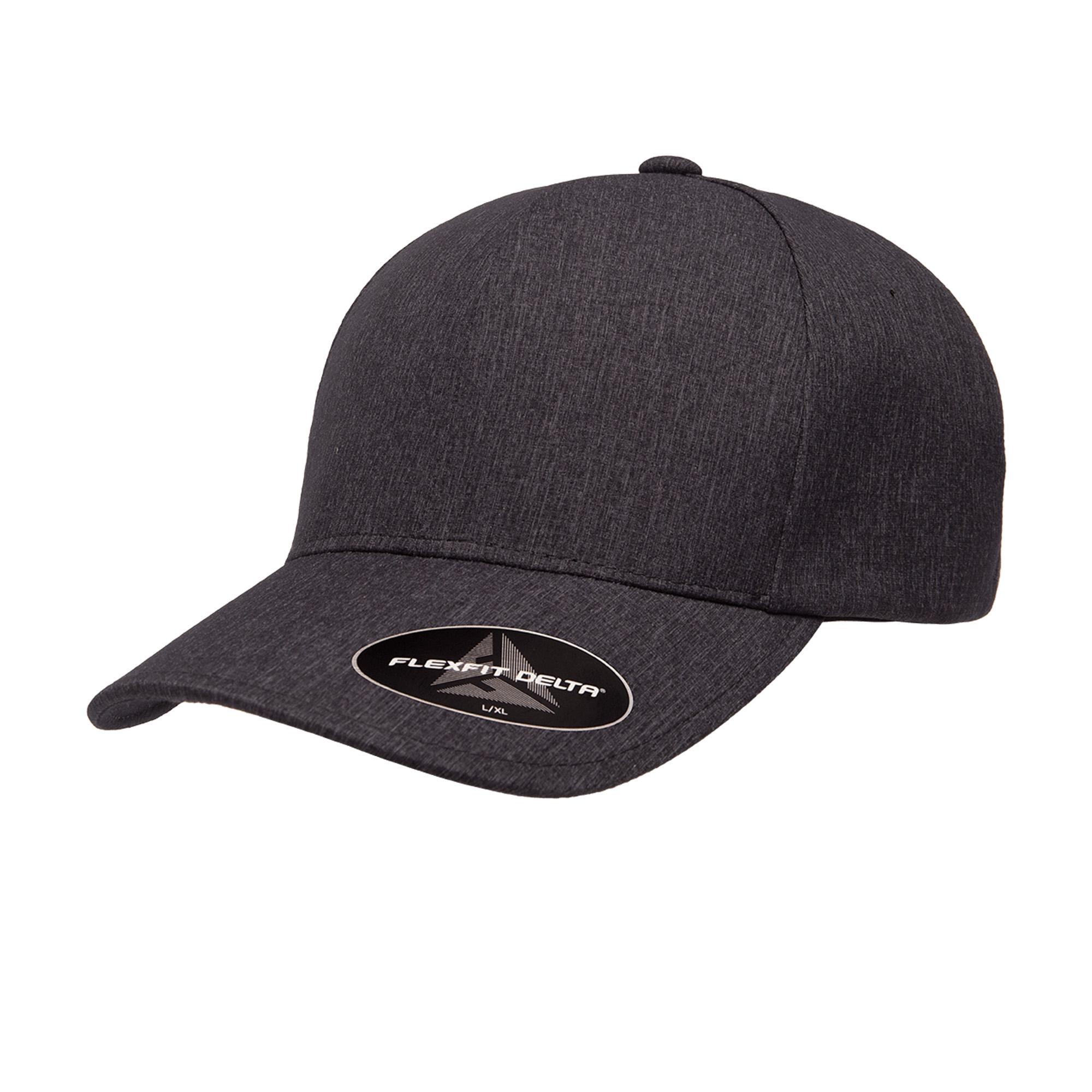 Yupoong Flexfit Delta Melange Carbon honkbal voor volwassenen, uniseks L-XL