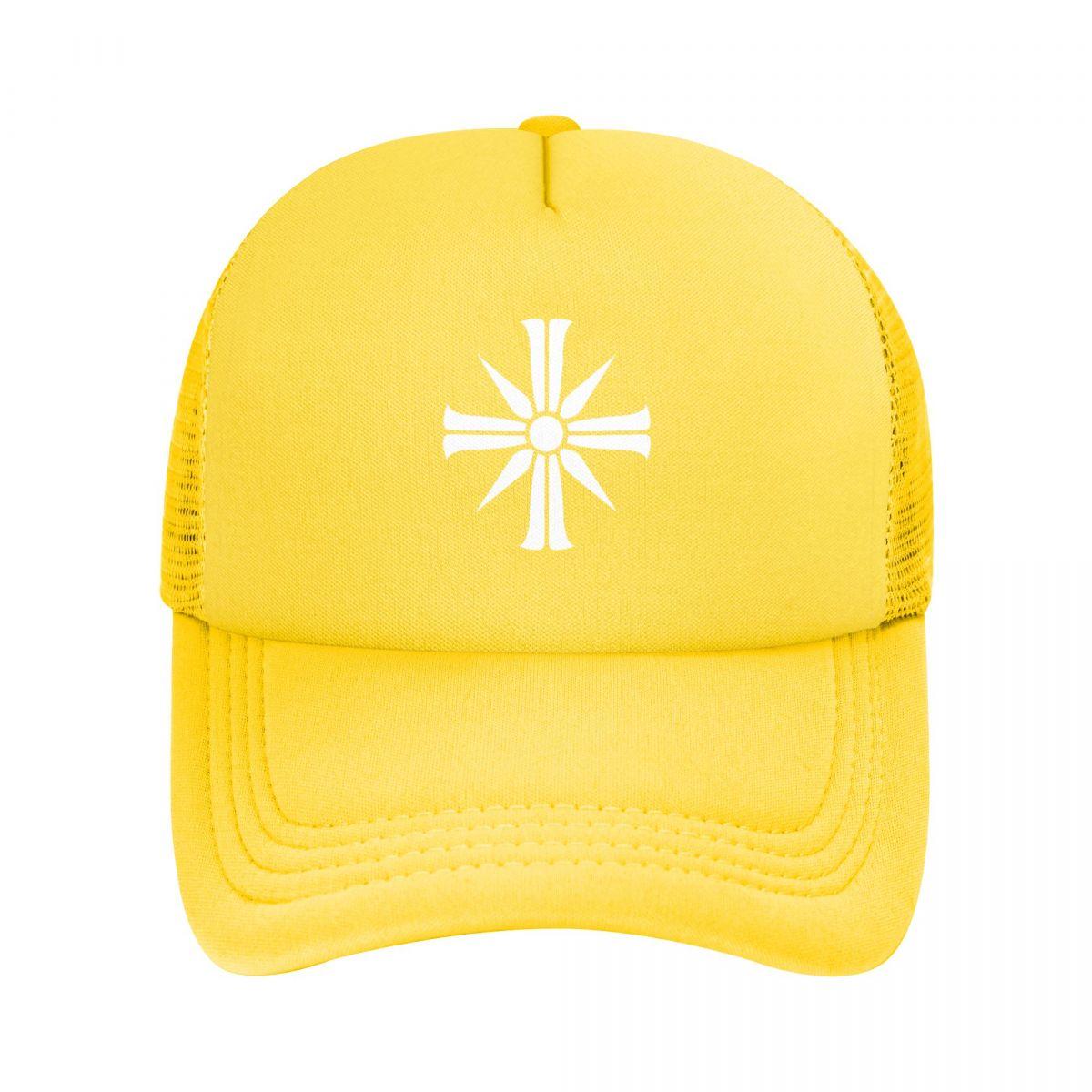 91140106MA0LTHB19W Cross Sign From Far Cry 5 Stretchy Trucker Hat Mesh Baseball Cap Verstelbare Snapback Sluiting Hoeden voor Unisex Vrouwen Comfortabel Adjustable
