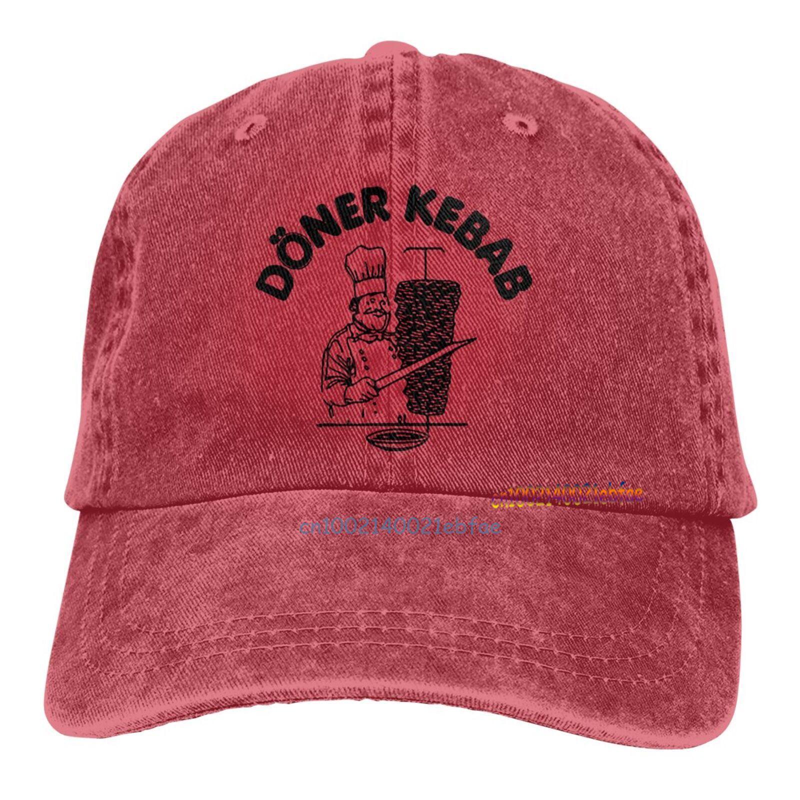 91440605MAC3NXC54W Doner Kebab Grafische Baseball Caps Unisex Casual Snapback Hoed Grappige Unisex Katoenen Trucker Caps Outdoor Sport Cap Hip Hop Denim Hoeden One Size