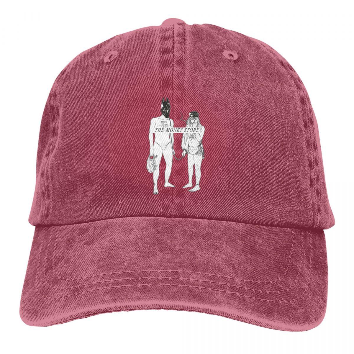 Kiki Cap Death Grips The Money Store Trucker Hat Merch Casual Distressed Washed Snapback Cap Voor Unisex Vrouwen Verstelbaar One Size