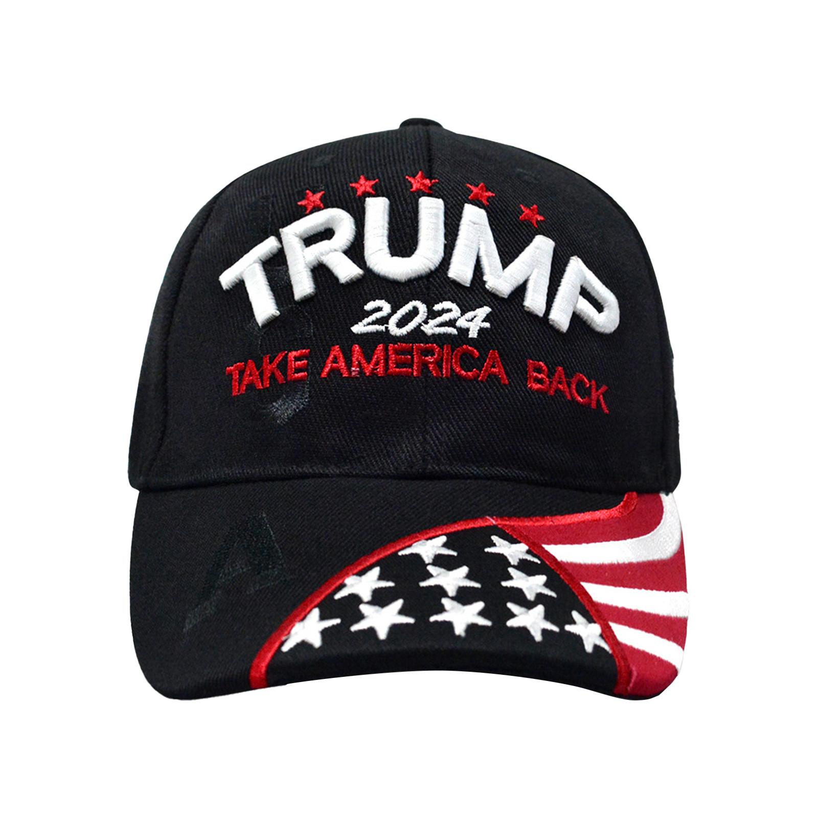 Azmnsn 2024 Hoed Donald Hoed 2024 MAGA Keep America Great Hoed USA Geborduurde Verstelbare Baseballpet One Size