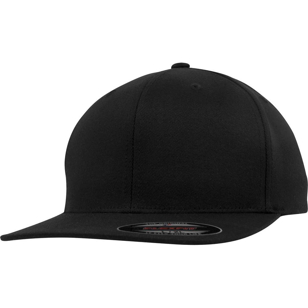 Flexfit by Yupoong Unisex platte vizierpet voor volwassenen zwart