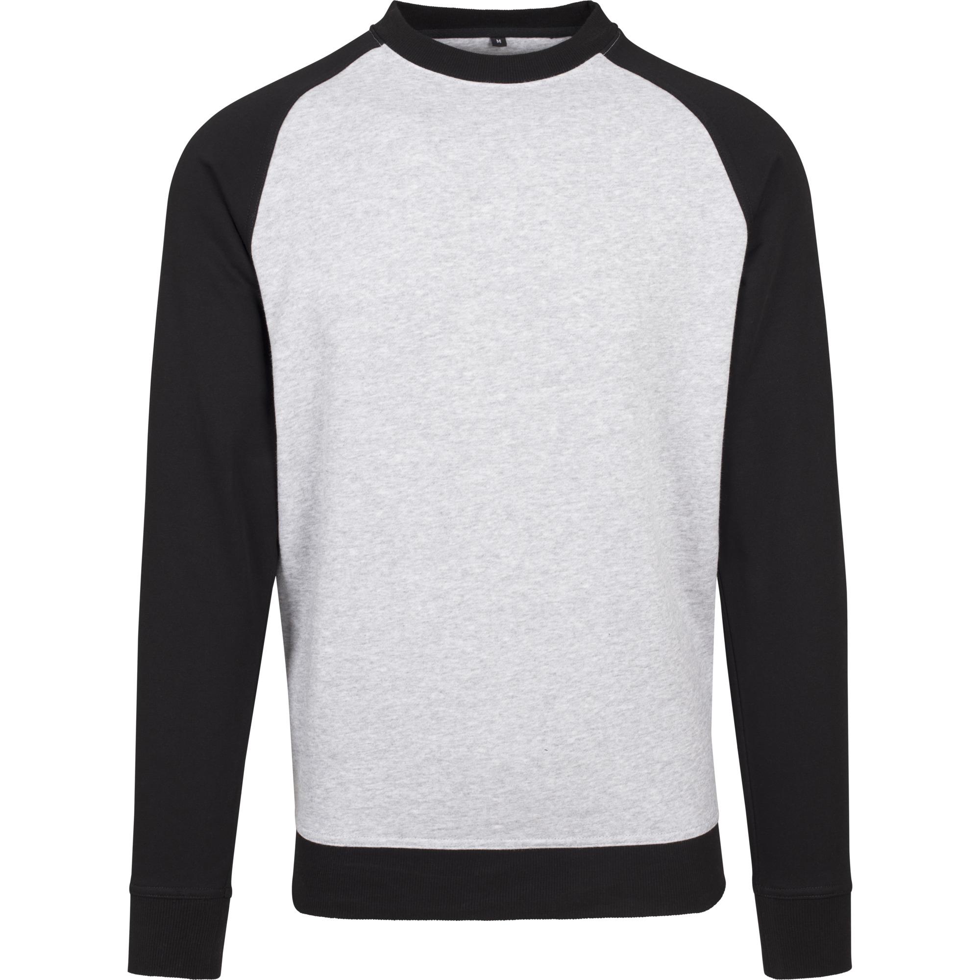 Build Your Brand Heren Raglan top met ronde hals S