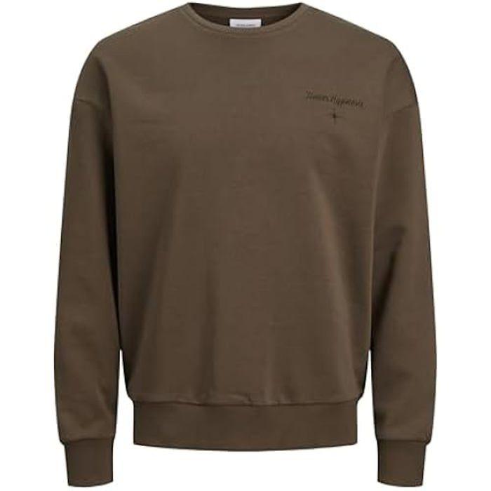 TECHSALES Sweat-Shirt - JACK & JONES - Imprimé - Couleur Canteen - Manches Longues - Homme