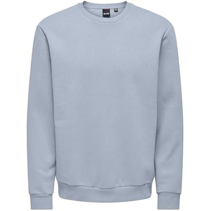 TECHSALES Sweat-shirt - ONLY & SONS - Onsceres - Couleur Eventide - Manches longues - Col arrondi