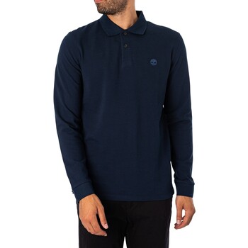 Timberland Polo Shirt Lange Mouw  Slim Fit Poloshirt met lange mouwen en geborduurd logo