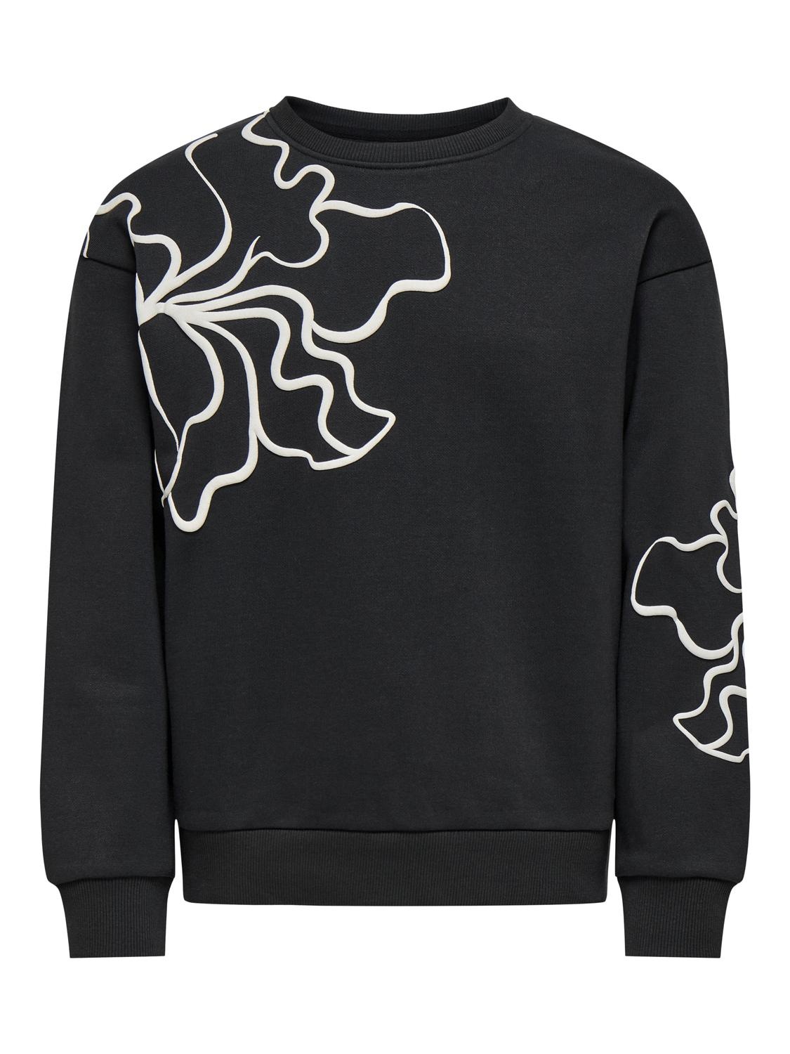 Kids ONLY winter sweater meisjes - zwart - KogOdessa - loose fit