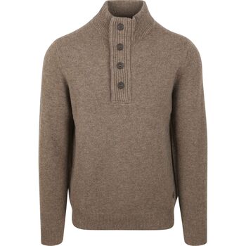 Barbour Sweater  Mocker Trui Wol Taupe