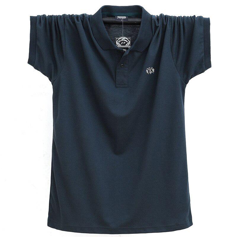 Phoca Largha for Men Zomer heren poloshirt met korte mouwen Merkkleding Puur katoen Heren Business Casual poloshirt M-6XL 2XL groen