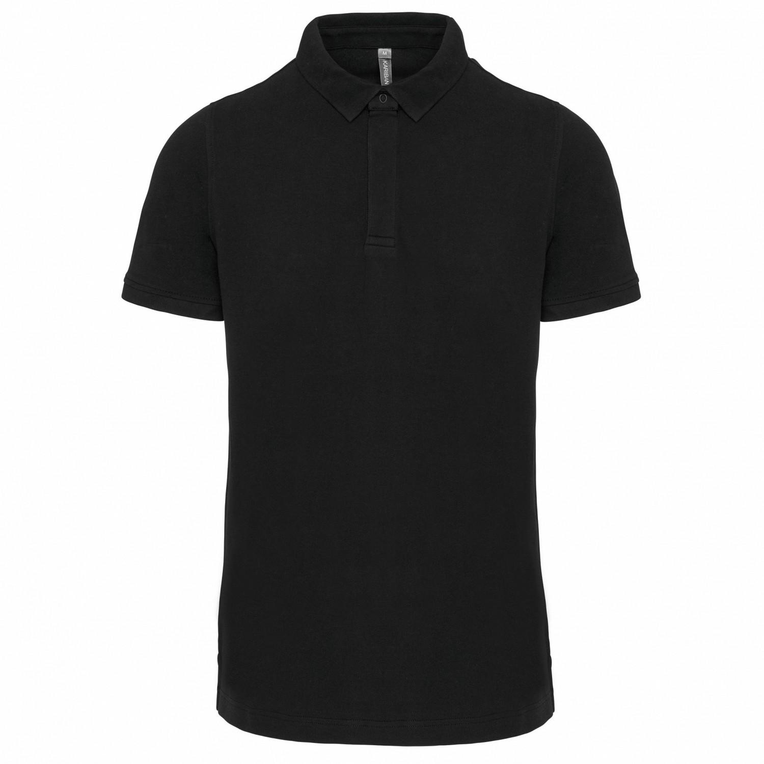 Kariban Mens Piqué Stud Front Polo Shirt M