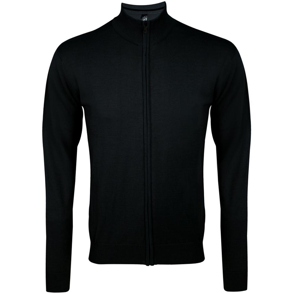 SOLS Heren Gordon vest met volledige ritssluiting M zwart