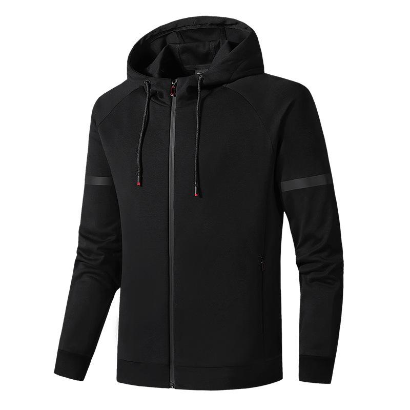 Phoca Largha for Men Nieuwe lente herfst katoenen heren jas rits vest sport capuchon top mode gebreide jas L-8XL XL
