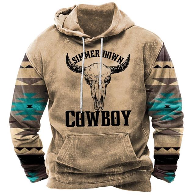 ETST WENDY 005 Vintage Heren Hoodie Cowboy Patroon Oversized Herenkleding Casual Tops Straat Sweatshirt Voor Heren Pullover Mannelijk Klassiek Hoodie 6XL