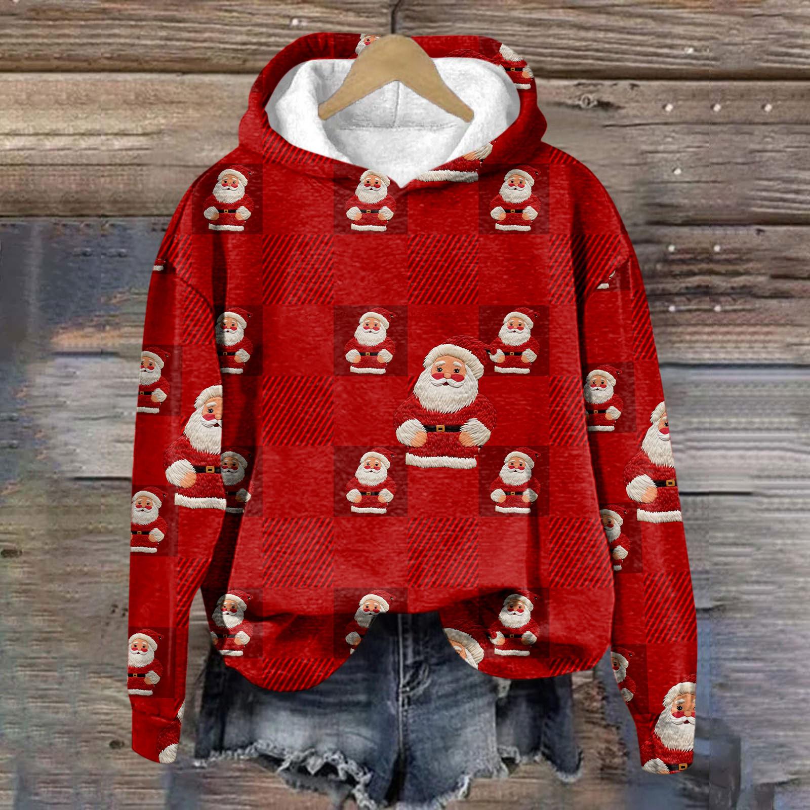 Xingben Two Heren print pluche warme jas fleece trui casual jas zak trui herfst winterjas L rood