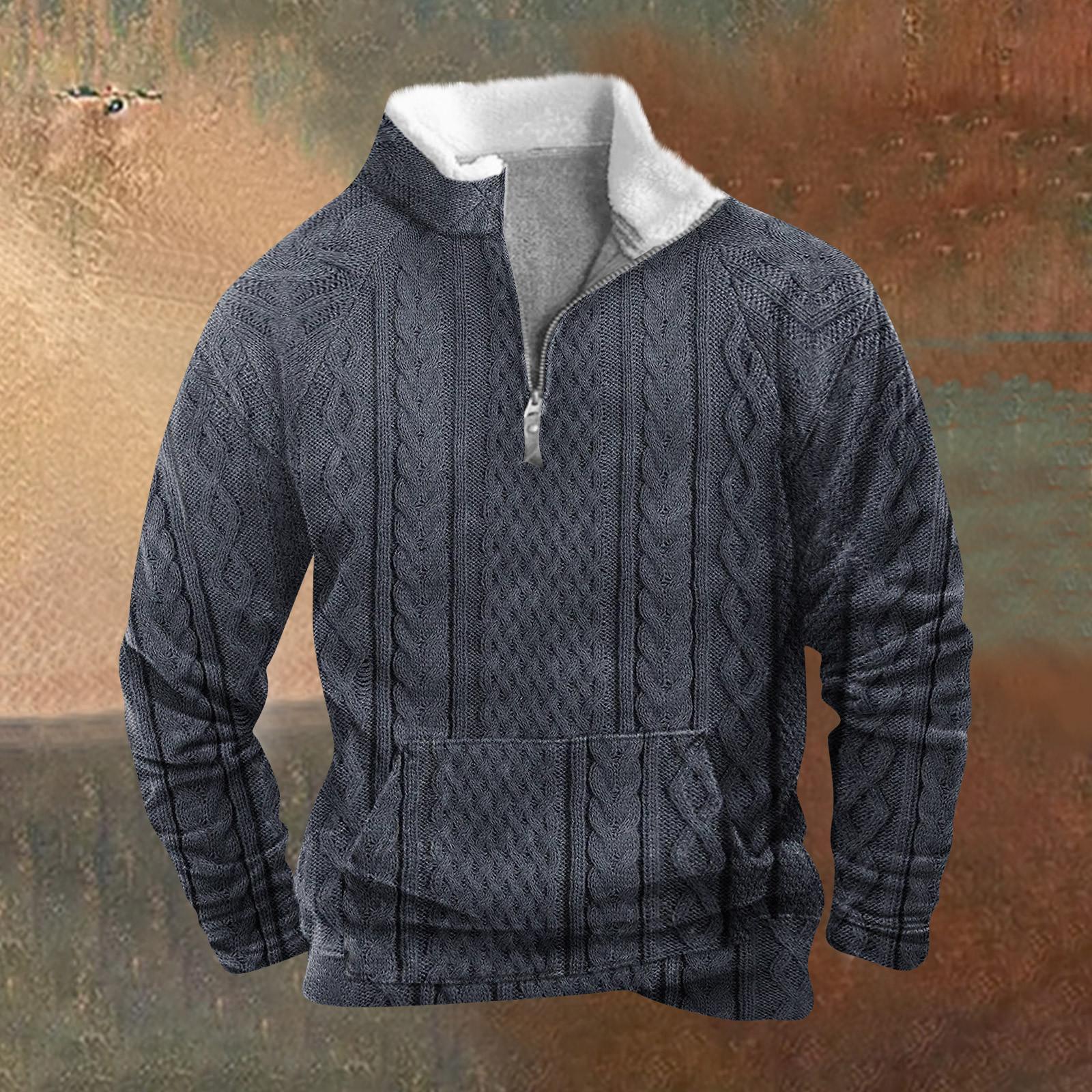 Sinking fish Lente en heren staande kraag sweatshirt is outdoor casual truien tops XL