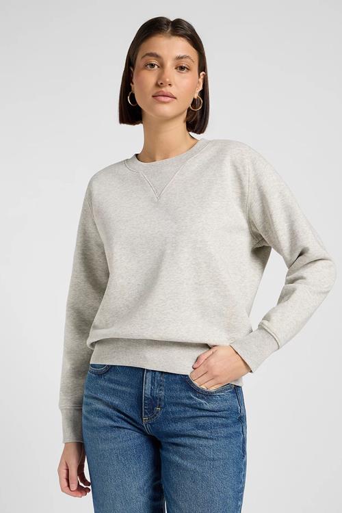 Lee Relaxed Raglan Crew Sweatshirt | Grey Heather