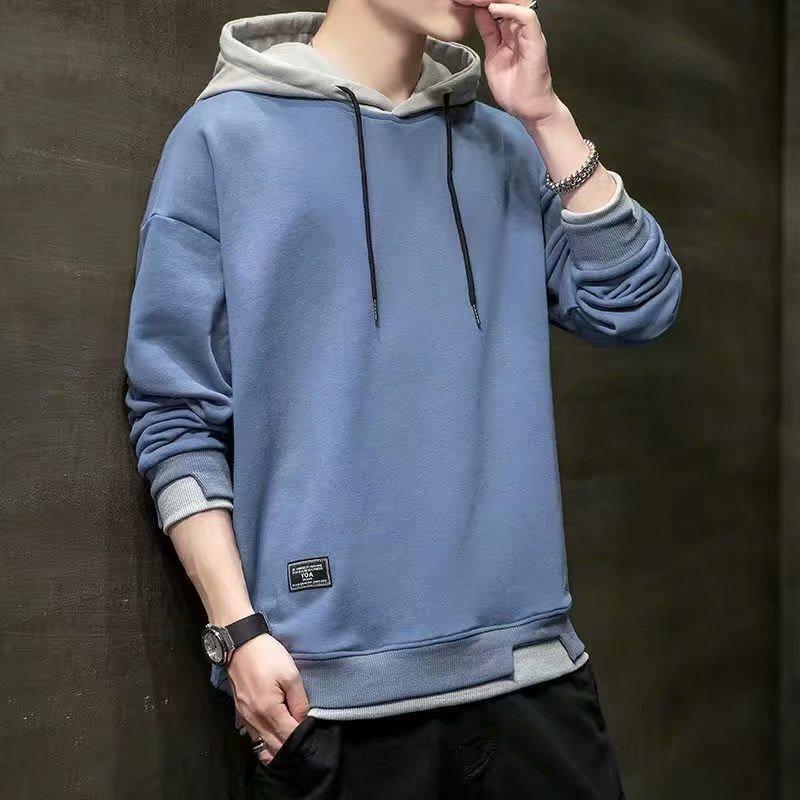VantaGoods Trendy hoodie voor heren - lente/herfst, all-match, losse pasvorm, casual tweedelige look voor tieners en studenten. L