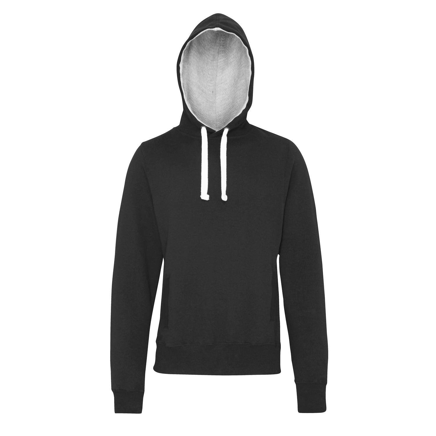 Awdis Just Hoods dikke herenhoodie met capuchon houtskool