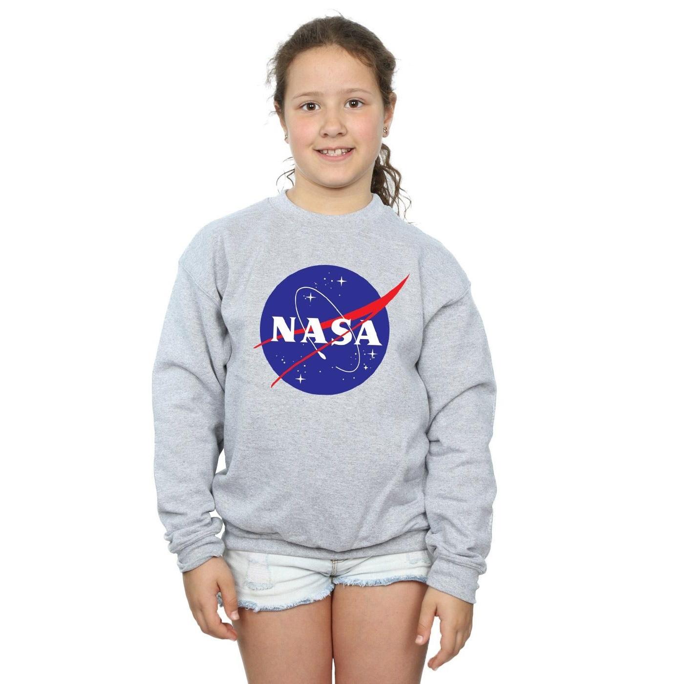 NASA Sweatshirt met -insignia-logo voor meisjes 12-13 grijs