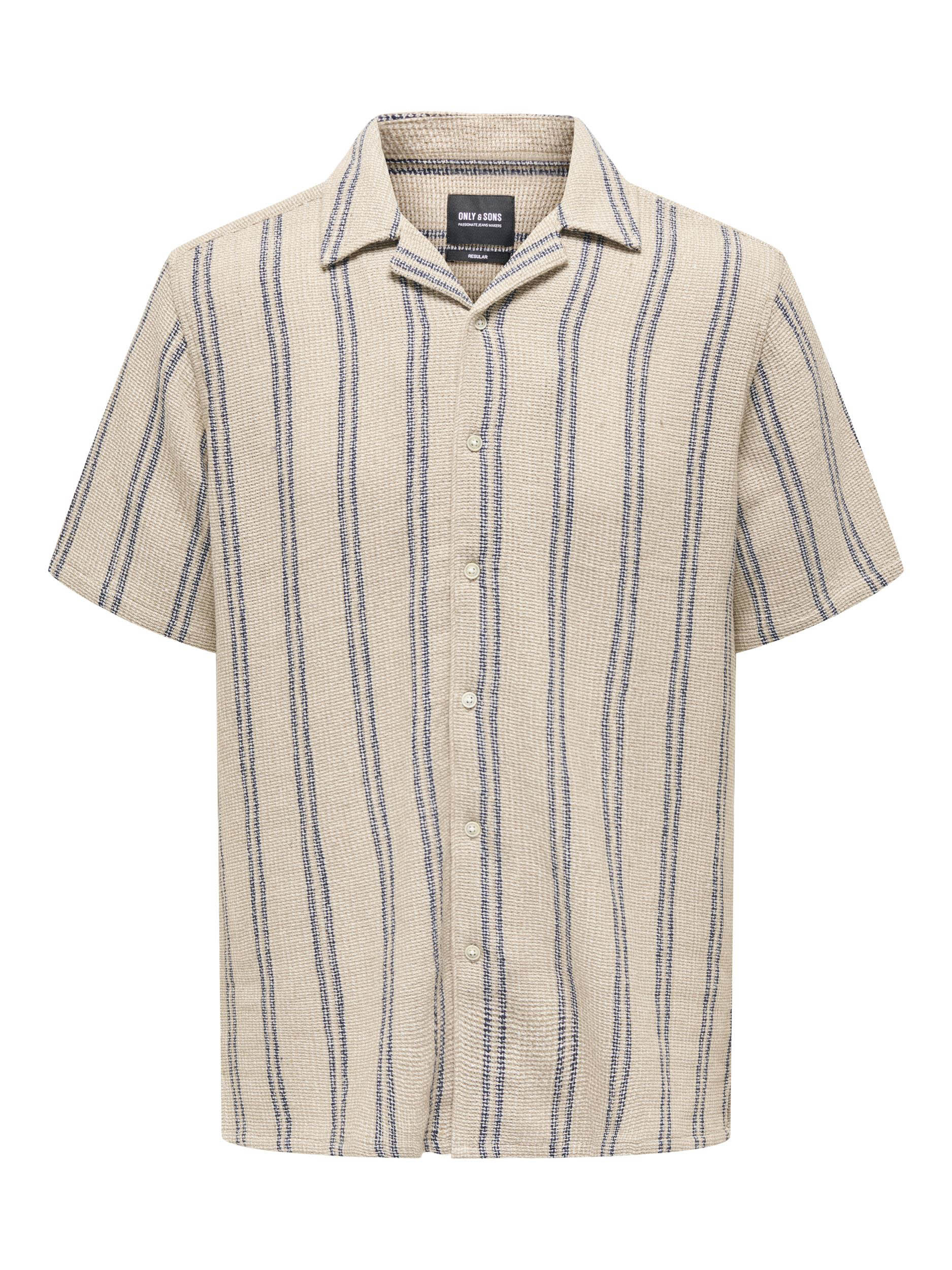 Only and Sons Onstrev Life Reg Struc Stripe Ss Sh: