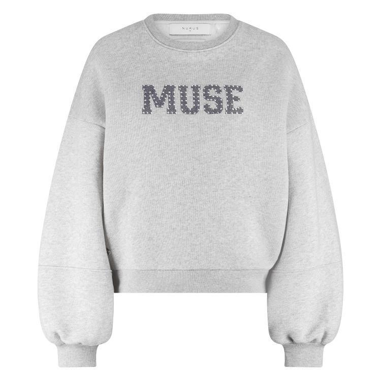NUKUS Muse Pullover | Grey Melange