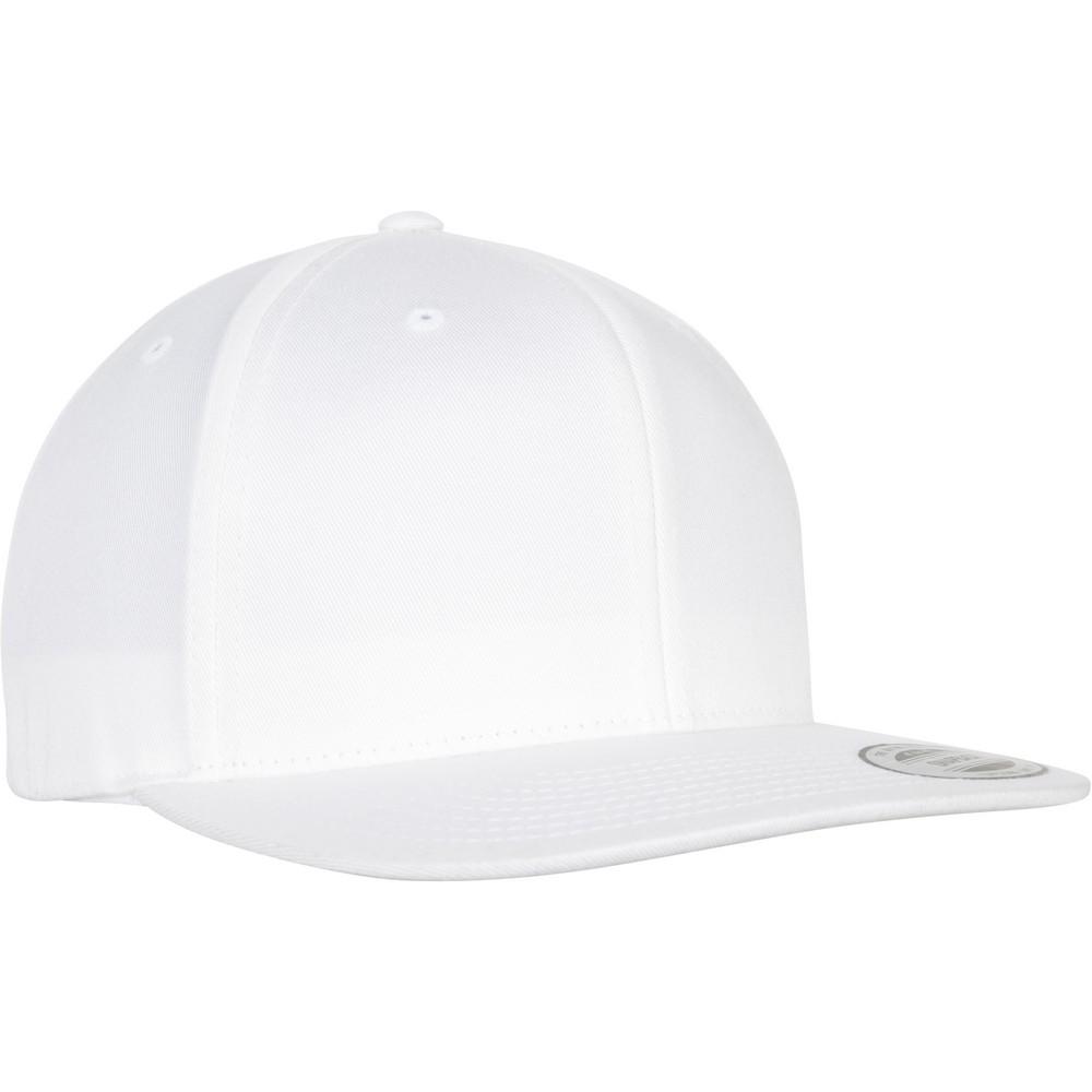 Flexfit by Yupoong unisex biologisch katoenen snapback-pet One Size wit