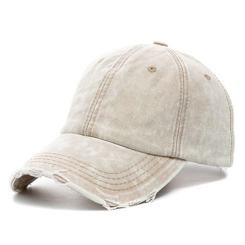 UP POSITIVE Nieuwe Unisex Gewassen Katoenen Pet Hoge Kwaliteit Denim Effen Baseball Pet Mannen Vrouwen Verstelbaar Casual Outdoor Streetwear Mode Hoed 56cm-60cm beige