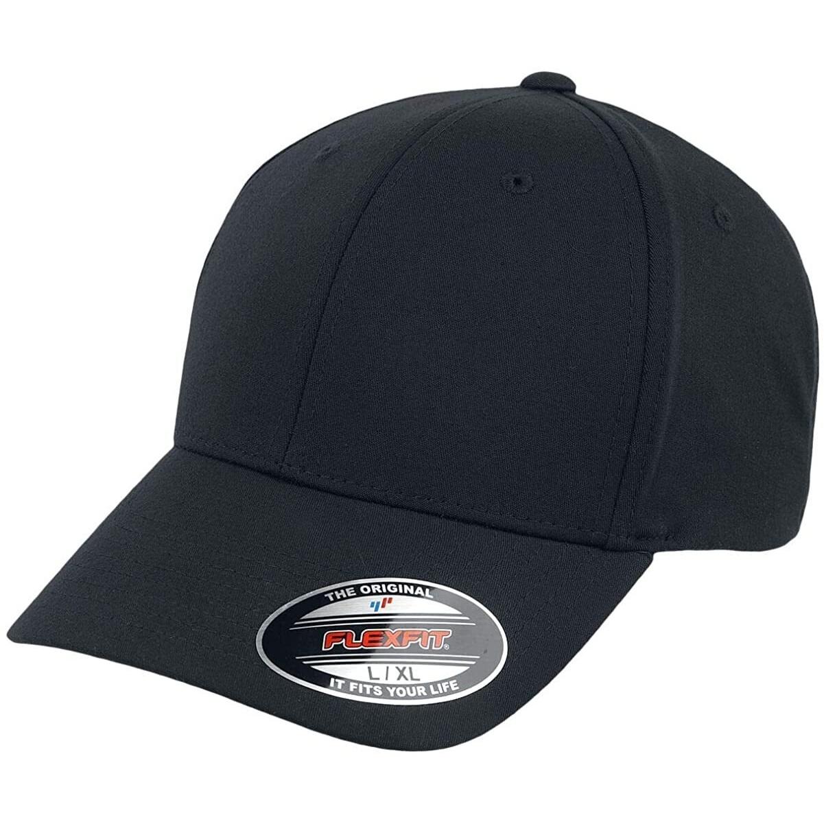 FLEXFIT Alpha-vormige baseballpet voor volwassenen, uniseks S-M zwart