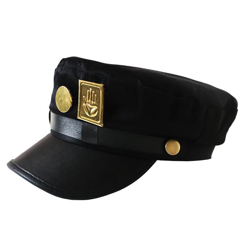 91530103MAC32JTX96 JoJo's Bizarre Adventure Kujo Jotaro Cosplay Cap Unisex Volwassen Metalen Badge Hoed Prop
