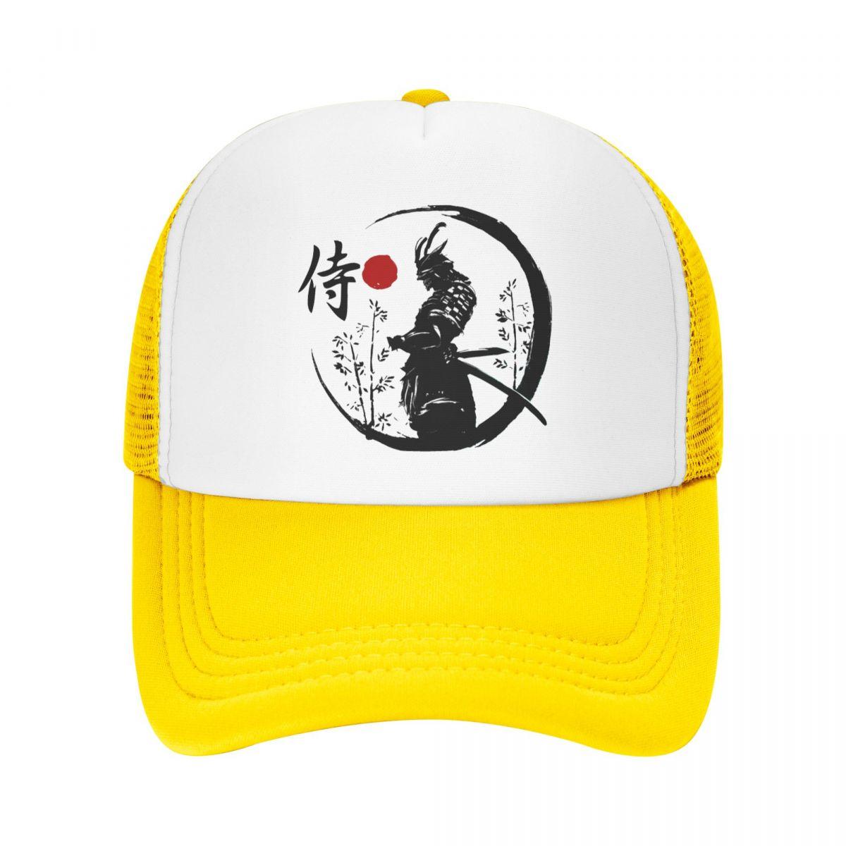 Hot Cap Klassieke Unisex Japanse Samurai Warrior Trucker Hat Volwassen Katana Bushido Verstelbare Baseball Cap Unisex WoUnisex Sport Snapback Caps Trucker Hat