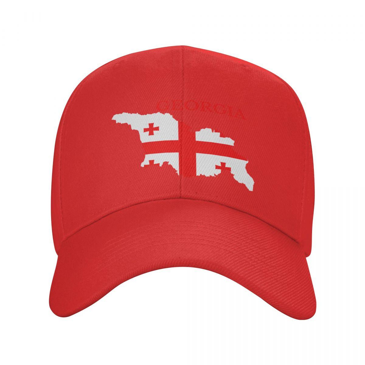 POPI home Aangepaste Georgië vlag kaart Baseball Cap Hip Hop Unisex vrouwen verstelbare Georgische patriottische vader hoed voorjaar Caps Adjustable Cap