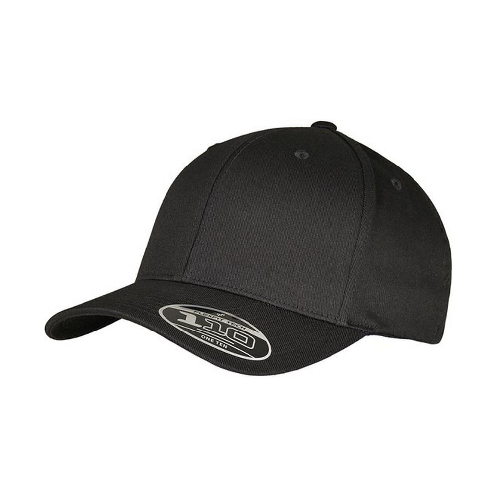 FLEXFIT Unisex volwassen wollen gekamde verstelbare pet One Size zwart
