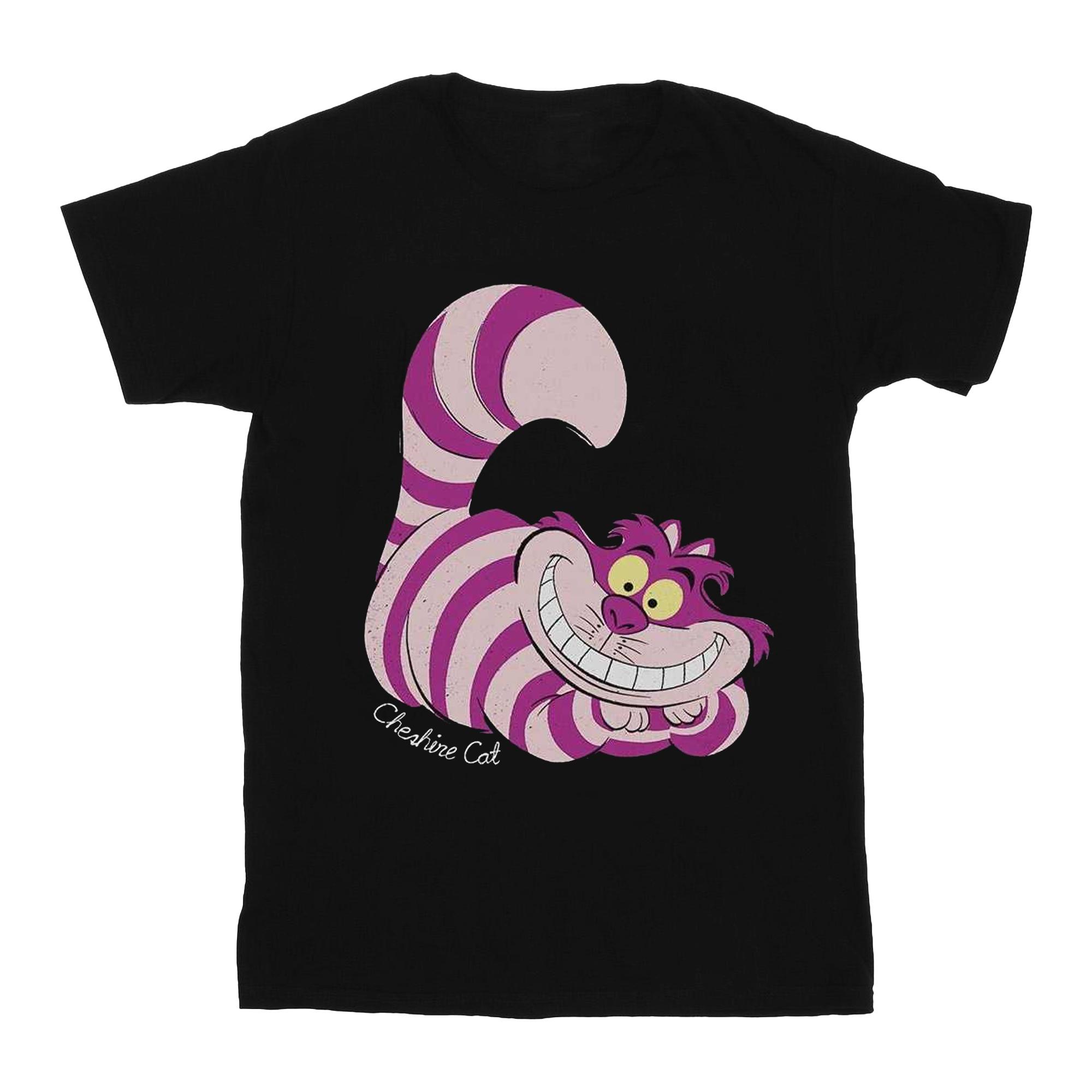 Disney meisjes Alice In Wonderland Cheshire Cat katoenen T-shirt 9-11 Years zwart