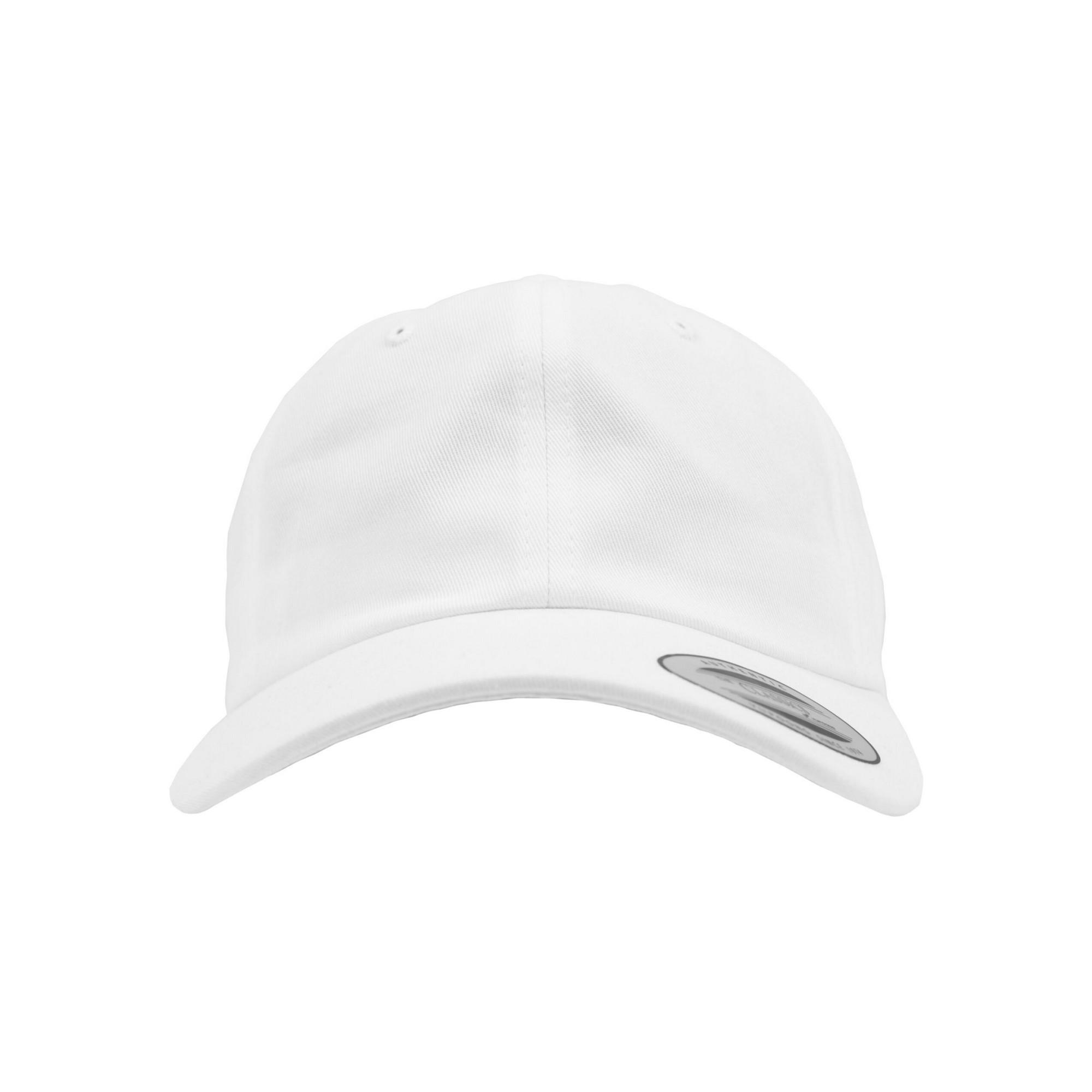 FLEXFIT unisex volwassen katoenen twill pet met laag profiel One Size wit