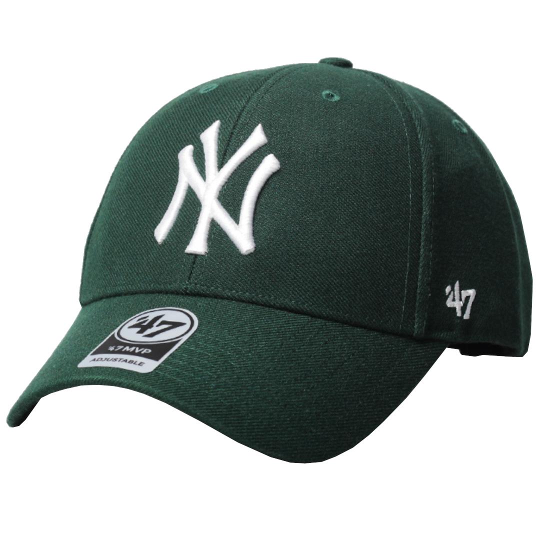 47 BRAND New York Yankees MVP-pet, unisex groene pet One size
