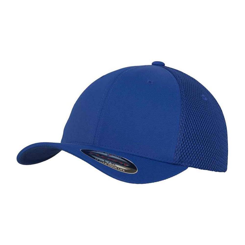 FLEXFIT Tactel Mesh Panel Baseball Cap L-XL koningsblauwe kleur