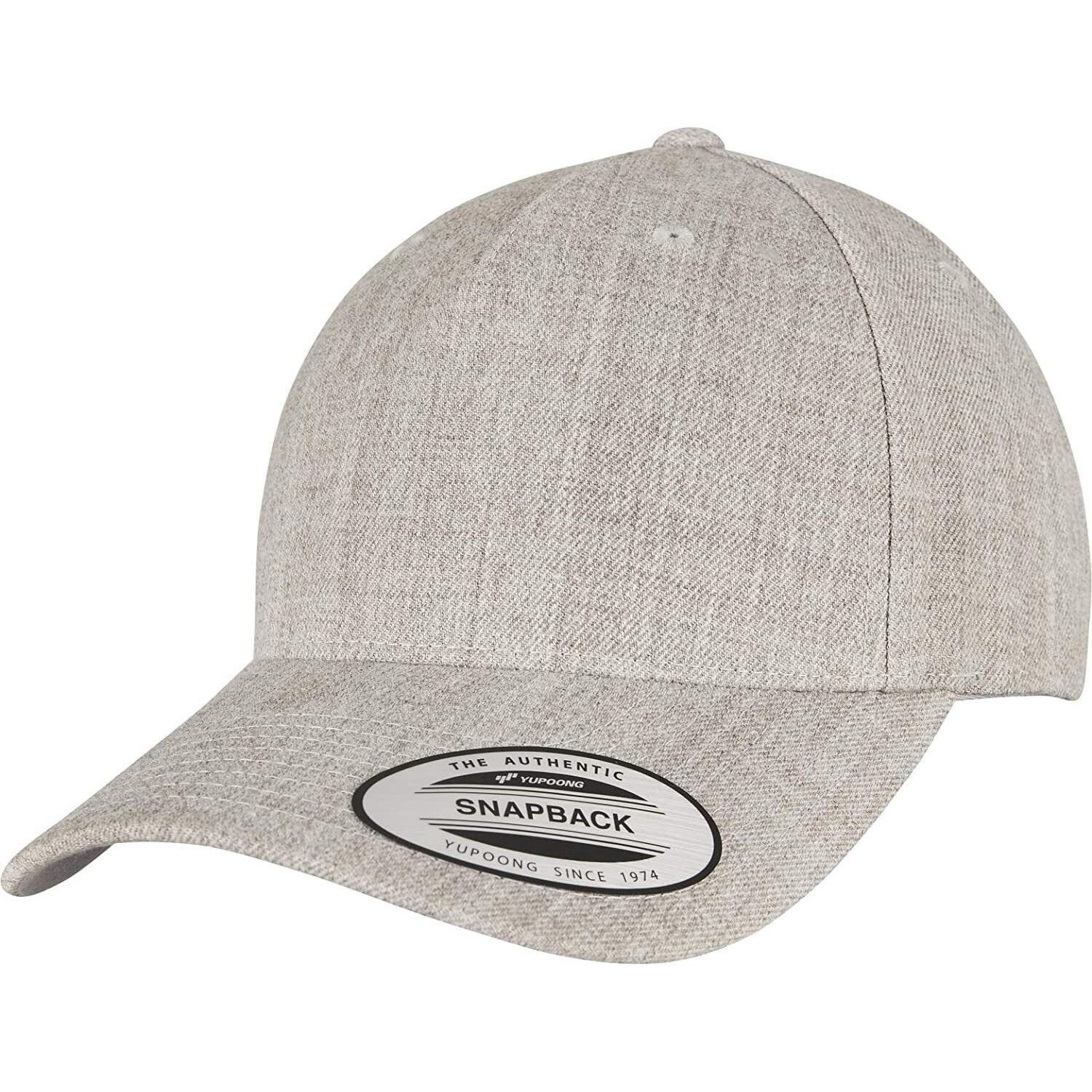 Yupoong Flexfit 5-paneels snapback-pet, unisex volwassenen One Size grijs