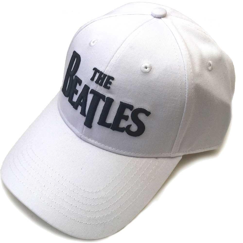 The Beatles Unisex volwassen Drop T-logo baseballpet One Size wit