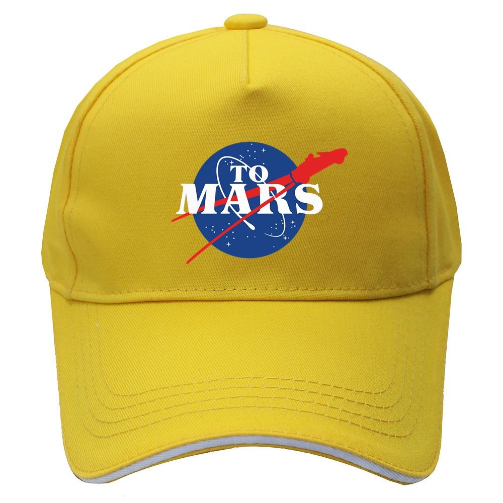 Moto Cap StarmanX Hat Unisex SpaceX Hoeden Elon Musk Space Zijn reis naar Marses Starman Cars Cap Baseball Hip Hop Cap Hoeden Tesla Roadster 55CM-60CM
