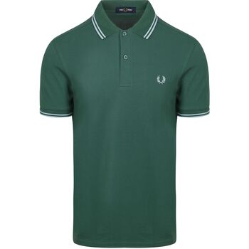 Fred Perry Polo Shirt Korte Mouw  Polo Twin Tipped M3600 Groen Z59