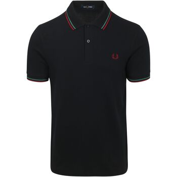 Fred Perry Polo Shirt Korte Mouw  Polo Twin Tipped M3600 Navy Z58