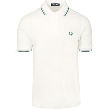 Fred Perry Polo Shirt Korte Mouw  Polo Twin Tipped M3600 Wit Z52