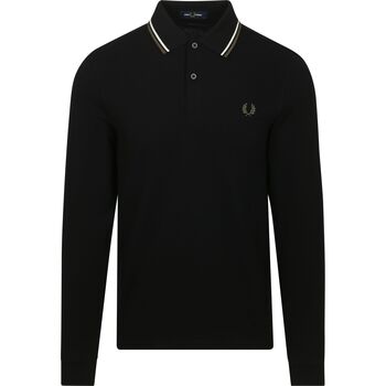 Fred Perry Polo Shirt Lange Mouw  Longsleeve Polo Zwart W54