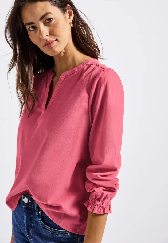 Street One Corduroy blouse met ruches