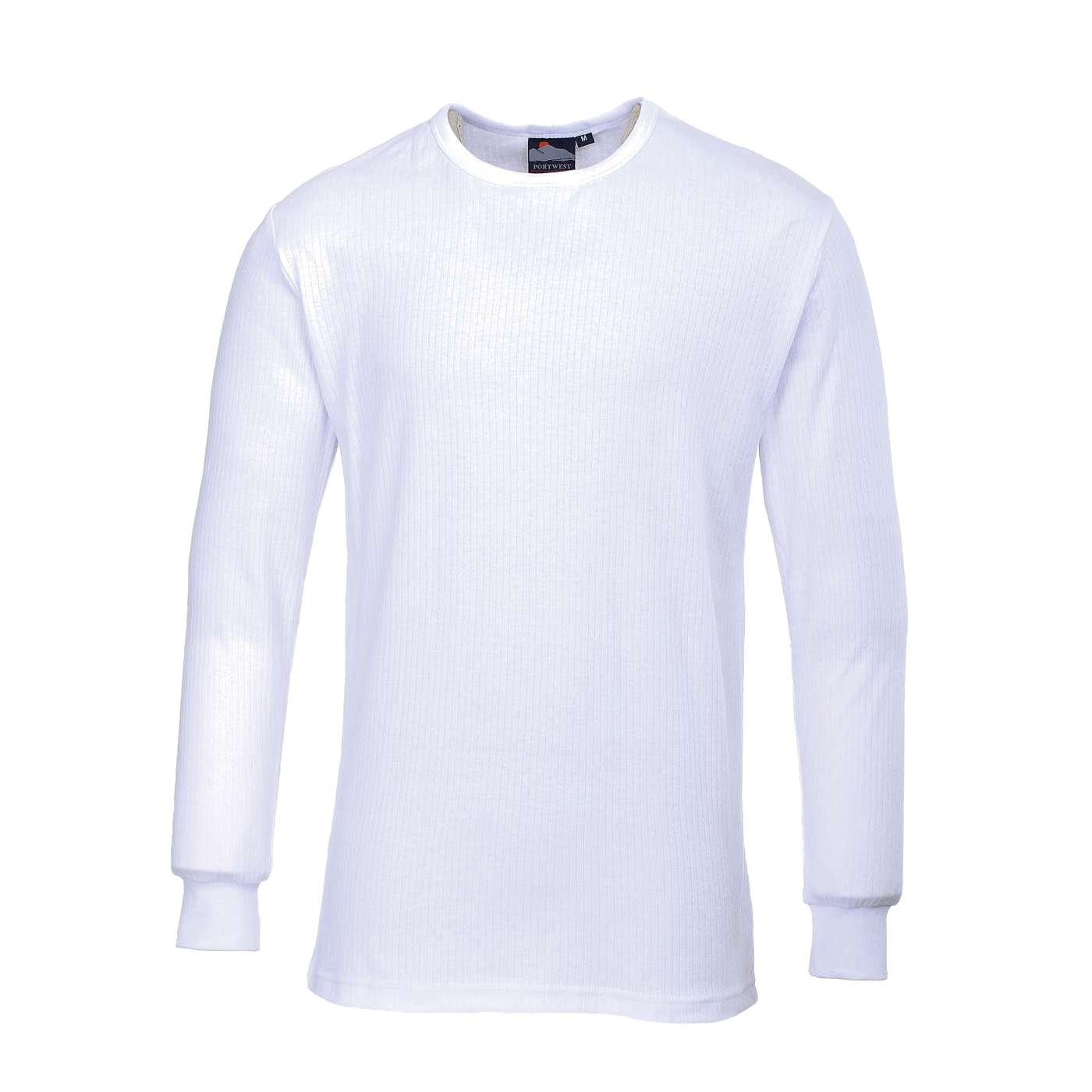 Portwest Thermisch ondergoed heren T-shirt met lange mouwen (B123) S wit