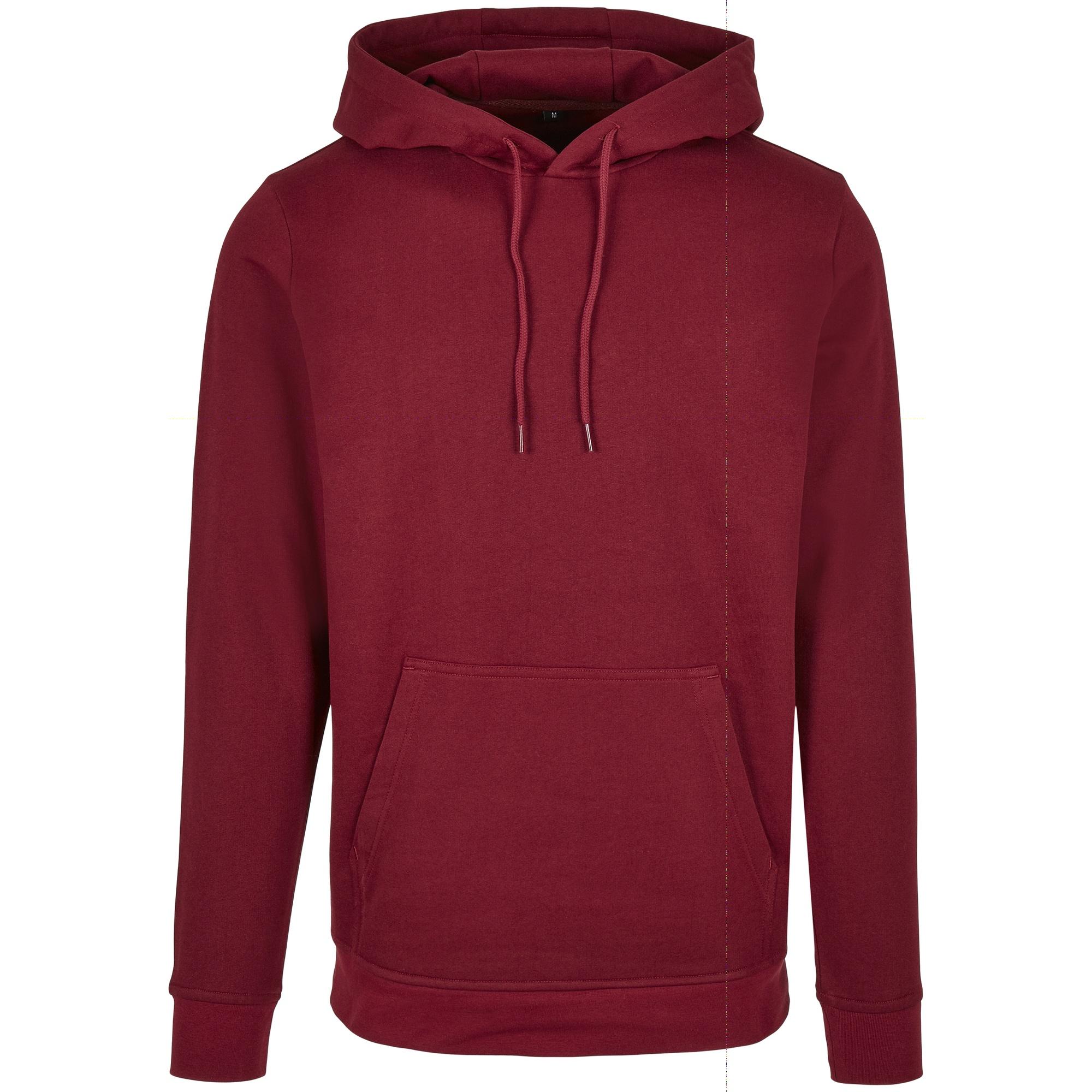Build Your Brand Bouw uw merk Basic herenhoodie M bordeaux